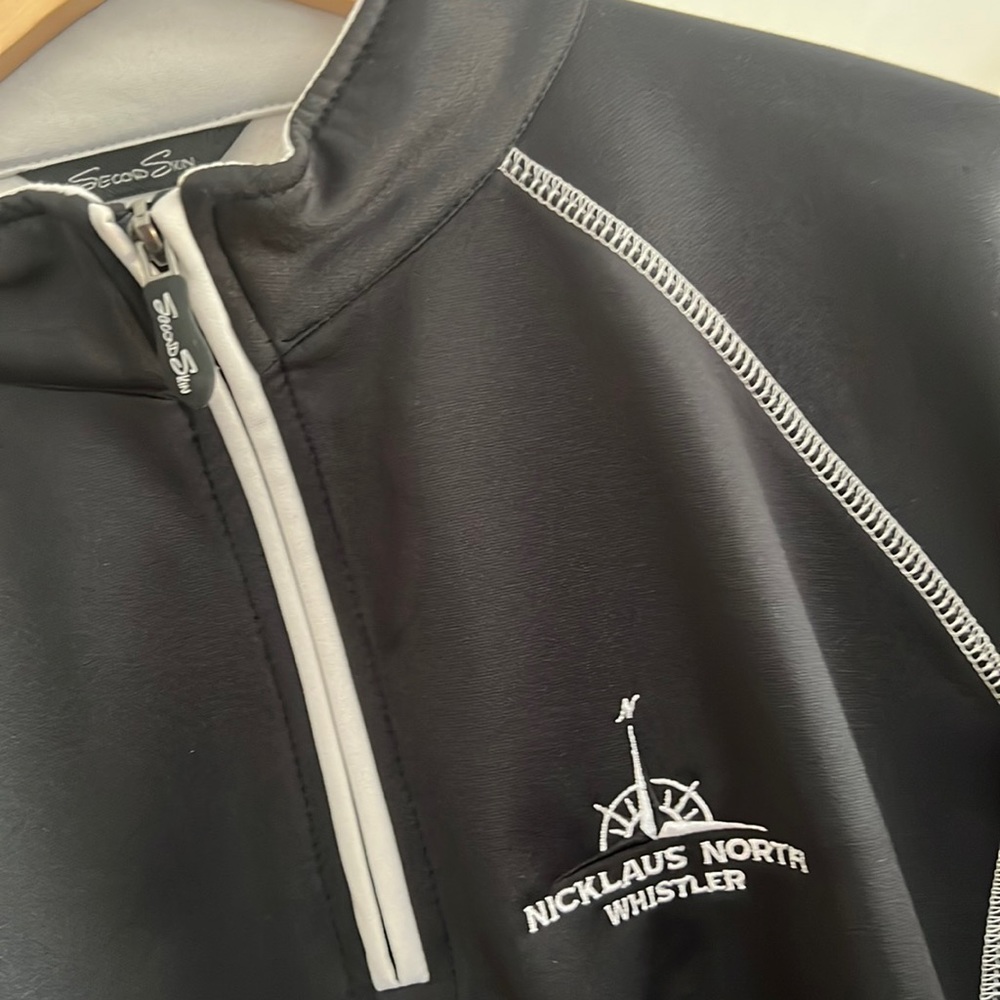 Second Skin golf 1/4 zip pullover jacket Nicholas North Whistler size XXL